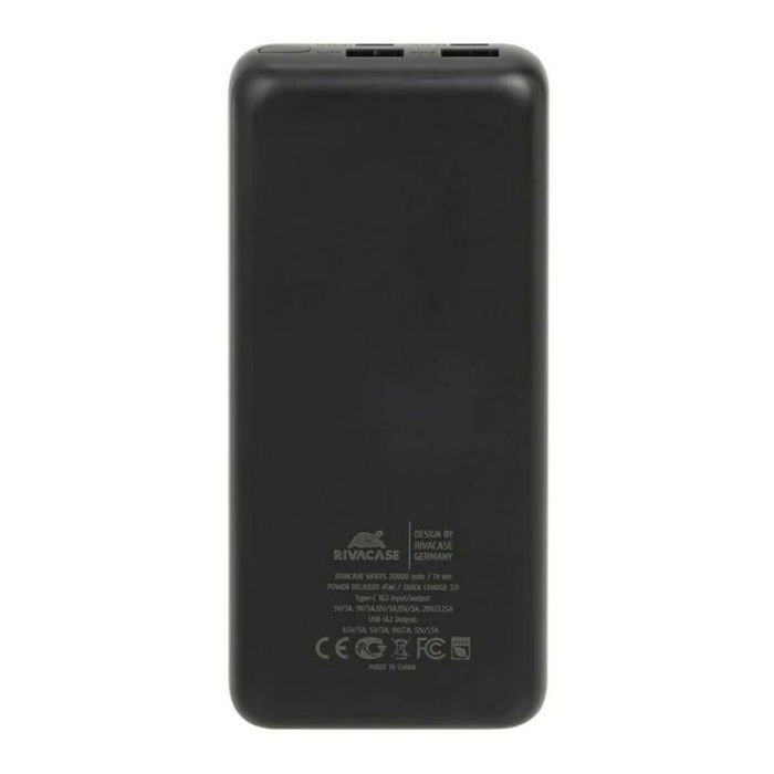 Powerbank Rivacase VA1075 Negro 20000 mAh Powerbank Rivacase VA1075 Negro 20000 mAh