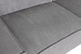DKD Home Decor Sofá Cama Moderno Gris Claro Poliester Pana 230 x 94 x 75 cm