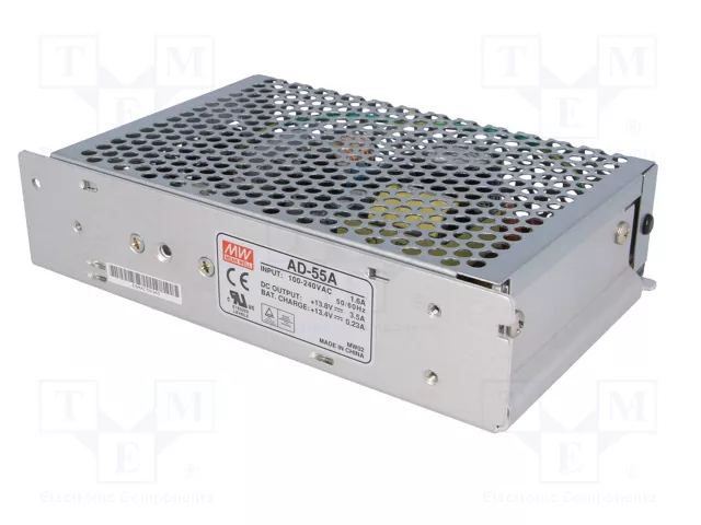 MEAN WELL AD-55A Alimentador Buffer de 51,38W 13,8VDC