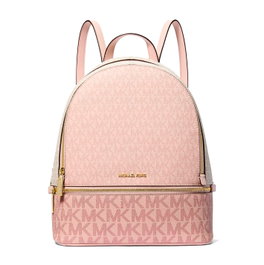 Michael Kors Mochila Rhea Rosa de Lona