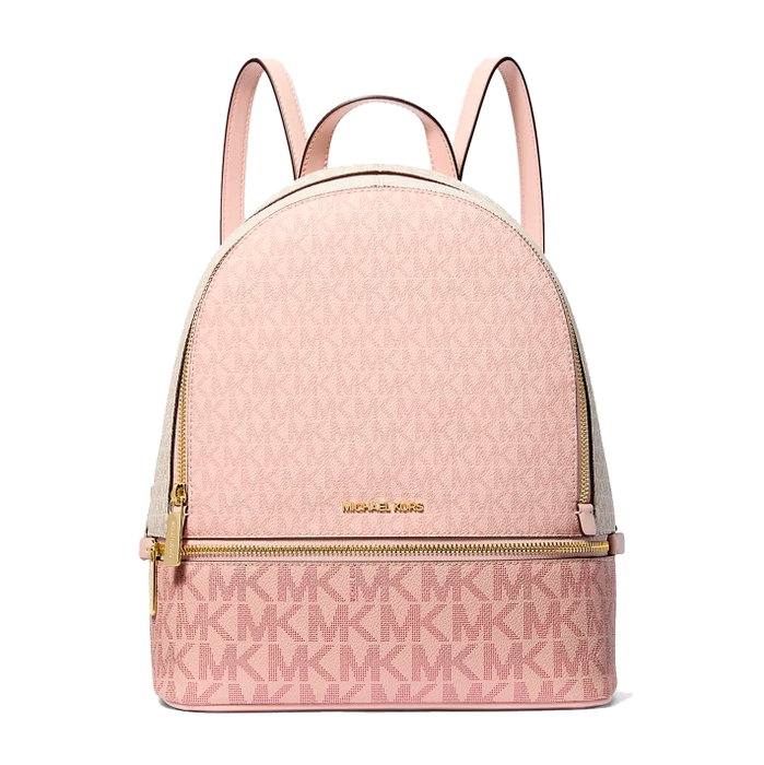 Michael Kors Mochila Rhea Rosa de Lona Michael Kors Mochila Rhea Rosa de Lona