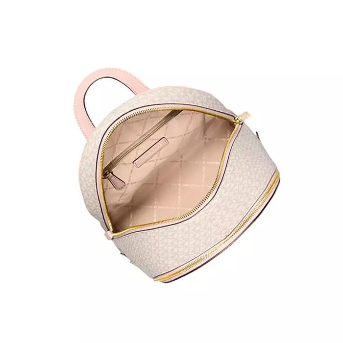 Michael Kors Mochila Rhea Rosa de Lona Michael Kors Mochila Rhea Rosa de Lona