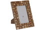 DKD Home Decor Marco de Foto Moderno Natural Mango y Cristal 10x15 cm (4 Unidades) 1.8 x 21.5 x 16.5 cm
