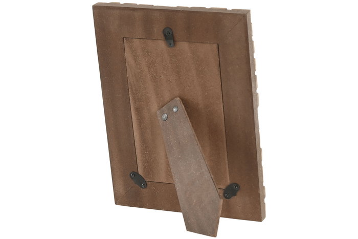 DKD Home Decor Marco de Foto Moderno Natural Mango y Cristal 10x15 cm (4 Unidades) 1.8 x 21.5 x 16.5 cm