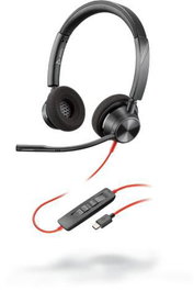 HP Plantronics Blackwire 3320 Auriculares con Micrófono Negro
