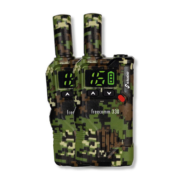 Stabo freecomm 330 Set de 2 Radios Portátiles Camuflaje Stabo freecomm 330 Set de 2 Radios Portátiles Camuflaje