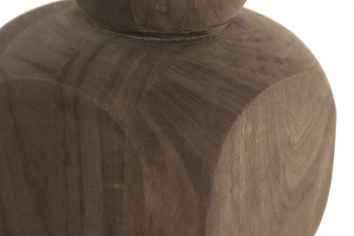 DKD Home Decor Lámpara de Sobremesa Balines Natural/Beige, con Plafón de Poliéster y Pantalla de Lino, 40 x 80 x 40 cm, Bombilla E27 no Incluida