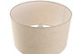 DKD Home Decor Lámpara de Sobremesa Balines Natural/Beige, con Plafón de Poliéster y Pantalla de Lino, 40 x 80 x 40 cm, Bombilla E27 no Incluida