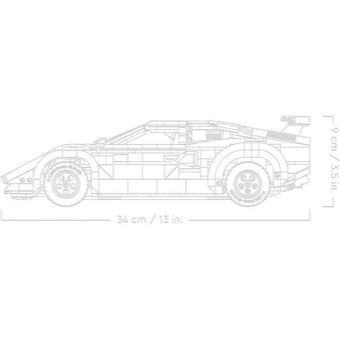 LEGO Icons Lamborghini Countach 5000 Quattrovalvole LEGO Icons Lamborghini Countach 5000 Quattrovalvole