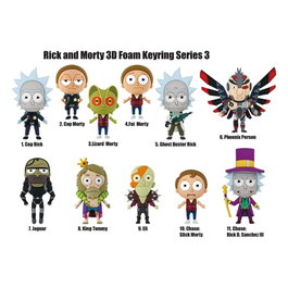 Rick y Morty Colgantes PVC Series 3 Expositor (24)