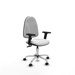 PIQUERAS Y CRESPO Silla de oficina Algarra con Brazos 2D y Base Cromada