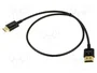DeLOCK Cable HDMI de alta velocidad con Ethernet, HDMI-A a HDMI Mini-C, 3D 4K, 0,5 m Slim High Quality