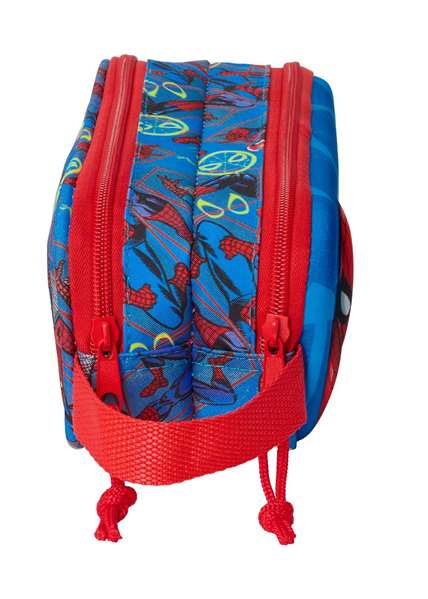 SAFTA Portatodo 3D Spiderman Disney Doble Compartimento 21x6x8cm
