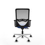 PIQUERAS Y CRESPO Silla de oficina Zulema con mecanismo Sincro/Traslack, Azul y Blanco