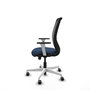 PIQUERAS Y CRESPO Silla de oficina Zulema con mecanismo Sincro, Azul marino y Negro