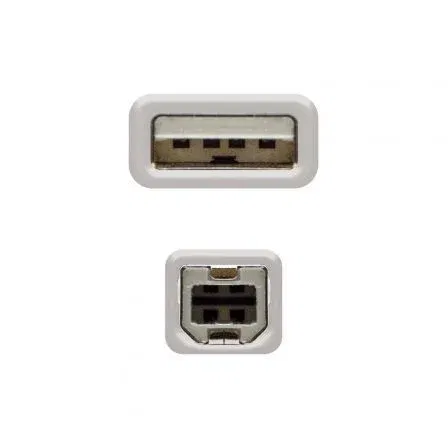 Nano Cable 10.01.0102 Cable USB 2.0 Impresora Tipo-B Macho - USB Macho 480Mbps 1m Beige Nano Cable 10.01.0102 Cable USB 2.0 Impresora Tipo-B Macho - USB Macho 480Mbps 1m Beige