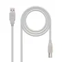 Nano Cable 10.01.0102 Cable USB 2.0 Impresora Tipo-B Macho - USB Macho 480Mbps 1m Beige