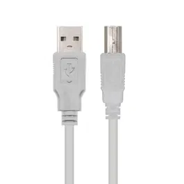 Nano Cable 10.01.0102 Cable USB 2.0 Impresora Tipo-B Macho - USB Macho 480Mbps 1m Beige