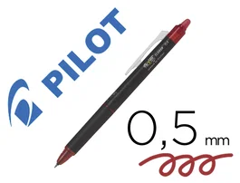 Pilot Bolígrafo Frixion Point Clicker Borrable 0.5 mm Rojo Tinta Gel Retráctil