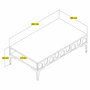 Hanah Home Mesa de Centro Lyon 32 105x60x32.6 cm Blanco y Negro
