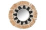DKD Home Decor Espejo de Fibra de Rafia Natural 50x50 cm