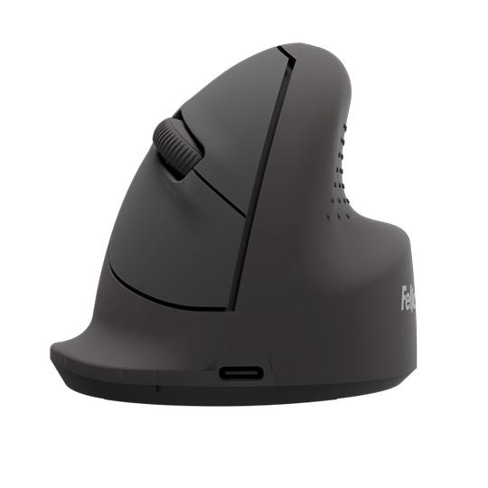 Fellowes Breyta Ratón Ergonómico Vertical Mediano para Diestros, Negro