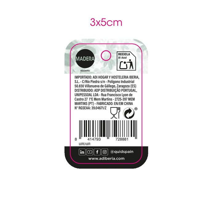 Pimentero Madera Ozon Quid 15x5 cm