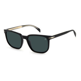 David Beckham DB-1076-S-807 con montura negra y cristal azul