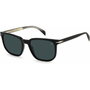 David Beckham DB-1076-S-807 con montura negra y cristal azul