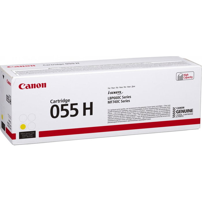 Canon Cartucho de Tóner 055H Amarillo XL 3017C004