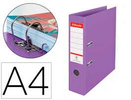 Esselte Archivador de Palanca Colour Breeze DIN A4 Lomo 75 mm Color Malva