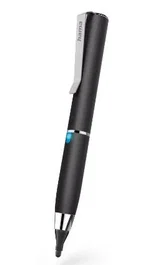 Hama Active Fineline Lápiz digital (Stylus) para tablets con pantalla capacitiva, punta fina de 2.5mm, aluminio negro - Incluye batería