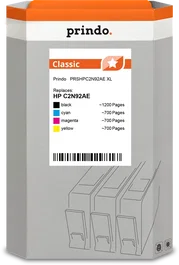Prindo Multipack de Tintas Classic XL Negro, Cian, Magenta y Amarillo