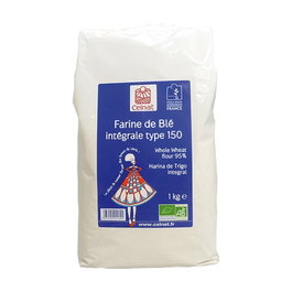 CELNAT Harina de trigo integral tipo 150 BIO 1 kg