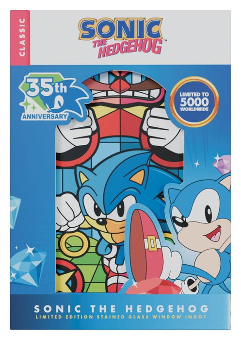FaNaTtik Sonic The Hedgehog Lingote Stained Glass Window Style