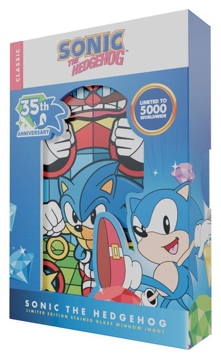 FaNaTtik Sonic The Hedgehog Lingote Stained Glass Window Style
