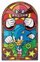 FaNaTtik Sonic The Hedgehog Lingote Stained Glass Window Style