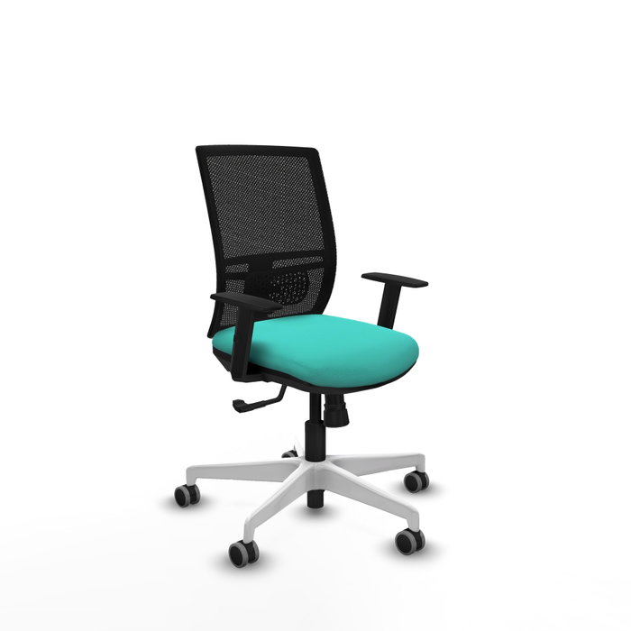 PIQUERAS Y CRESPO Silla de oficina Yunquera con mecanismo Sincro, Turquesa y Negro PIQUERAS Y CRESPO Silla de oficina Yunquera con mecanismo Sincro, Turquesa y Negro