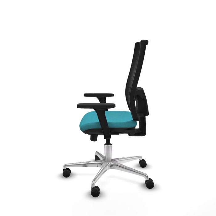 PIQUERAS Y CRESPO Silla de oficina Horna con mecanismo Sincro/Traslack, Turquesa y Negro PIQUERAS Y CRESPO Silla de oficina Horna con mecanismo Sincro/Traslack, Turquesa y Negro