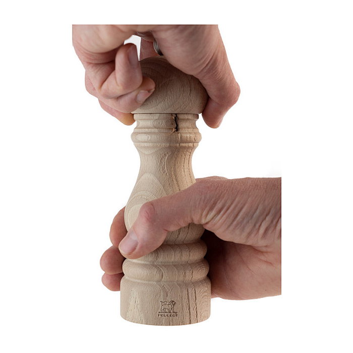 PEUGEOT Molinillo de sal PARIS de haya natural 18 cm, Salzmhle, modelo francés