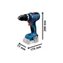 Bosch GSB 18V-65 Professional Taladro de percusión y atornillador inalámbrico (L-BOXX, sin batería ni cargador)
