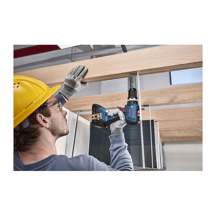 Bosch Taladro Percutor Atornillador Profesional GSB 18V-65, 18V (Akku-Schlagbohrschrauber), sin Batería ni Cargador, en L-BOXX, Azul