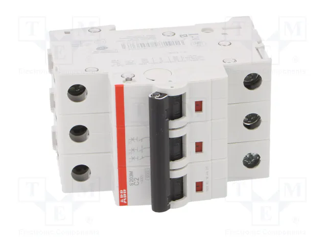ABB S200M-C2 Interruptor Magnetotérmico 3 Polos 2A