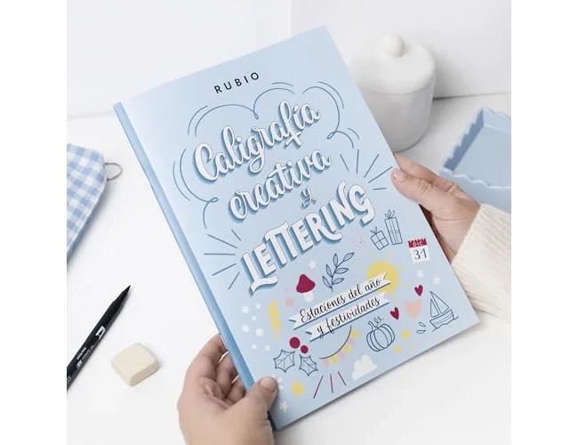 Rubio Cuaderno de Caligrafía Creativa y Lettering Estaciones del Año y Festividades A4