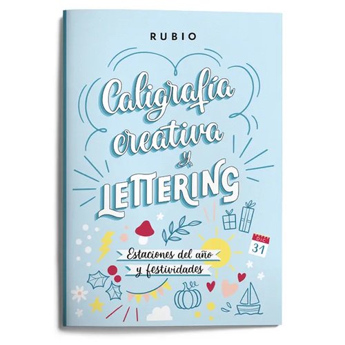 Rubio Cuaderno de lettering caligrafía creativa estaciones del año y festividades Rubio Cuaderno de lettering caligrafía creativa estaciones del año y festividades