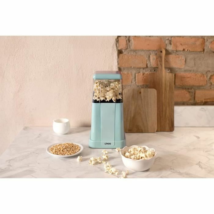 Livoo Máquina de palomitas de maíz DOM497, 1200W, Azul