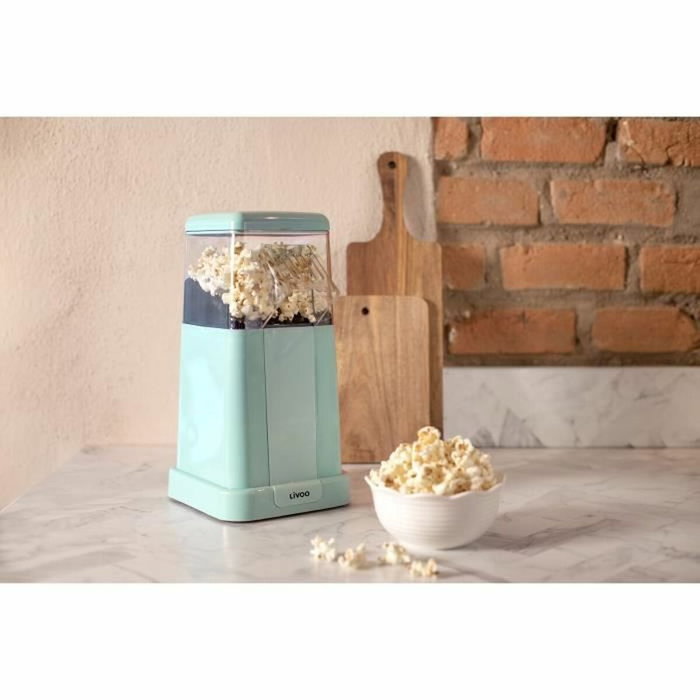 Livoo Máquina de palomitas de maíz DOM497, 1200W, Azul