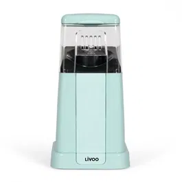 Livoo DOM497 Máquina de Palomitas de Maíz, 1200W, Hasta 100g de Granos, Azul