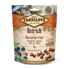 Carnilove Canine Crunchy Snack Avestruz Moras Caja 6x200 gr