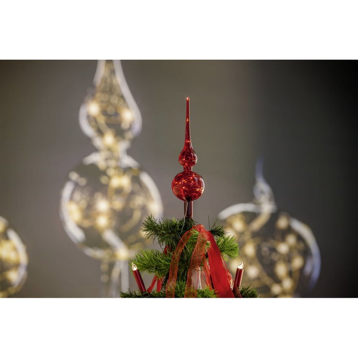 Krinner Lumix Tree Topper Rojo con Luces LED Krinner Lumix Tree Topper Rojo con Luces LED